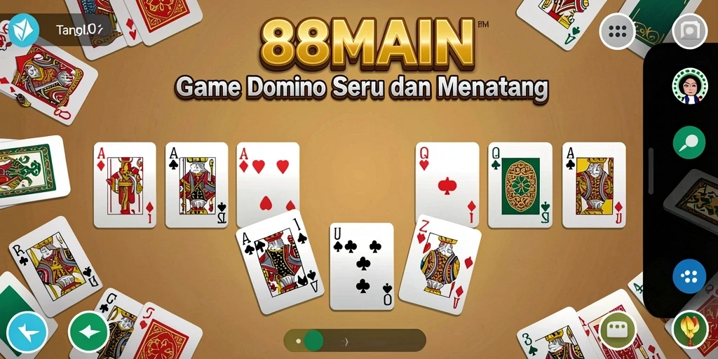 Tampilan gameplay Domino yang mendebarkan di 88MAIN.