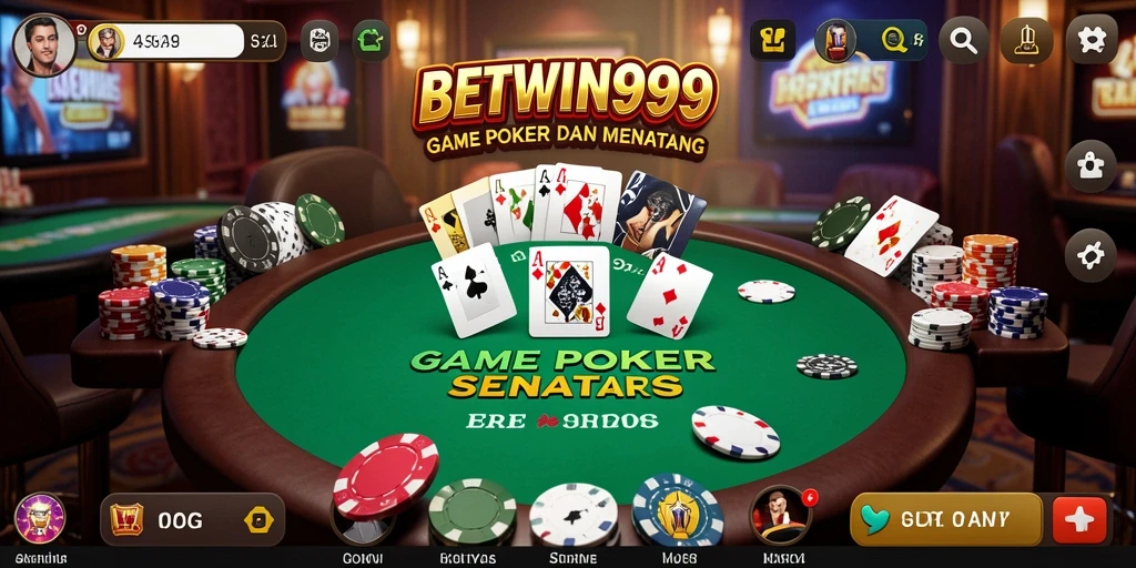 Tampilan gameplay BETWIN999 yang seru dan mengasyikkan di dunia poker.