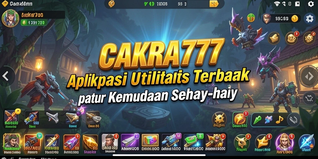 Tampilan screenshot utama CAKRA777 yang menunjukkan kemudahan penggunaan aplikasi Utility.