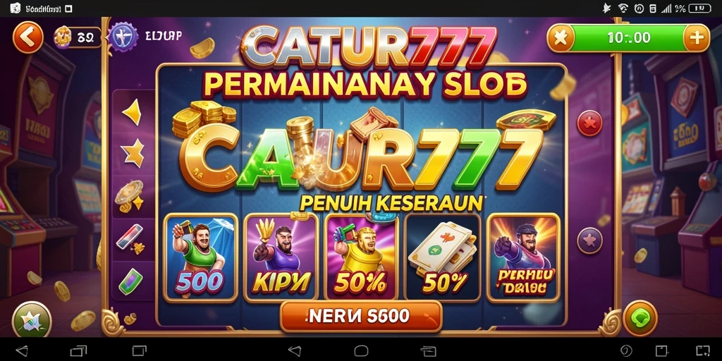 Tangkapan layar gameplay CATUR777 yang menampilkan keseruan permainan slot.