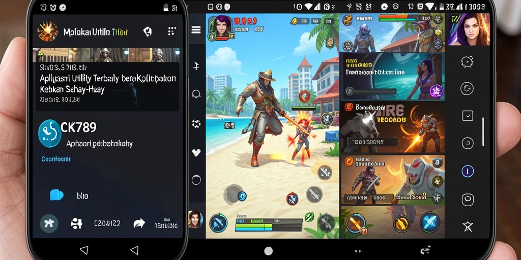 Screenshot utama CK789 menampilkan antarmuka aplikasi Utility yang bersih dan modern.