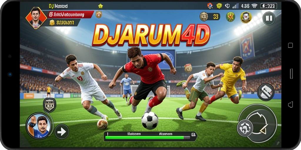 Tampilan menarik dari gameplay olahraga dalam DJARUM4D.