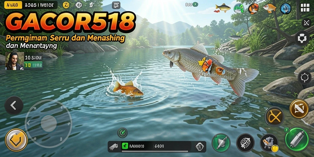 Tangkapan ikan besar dalam gameplay GACOR518