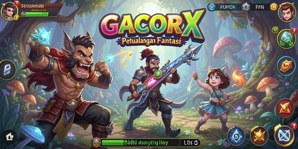 Tampilan gameplay GACORX yang penuh petualangan dan tantangan.
