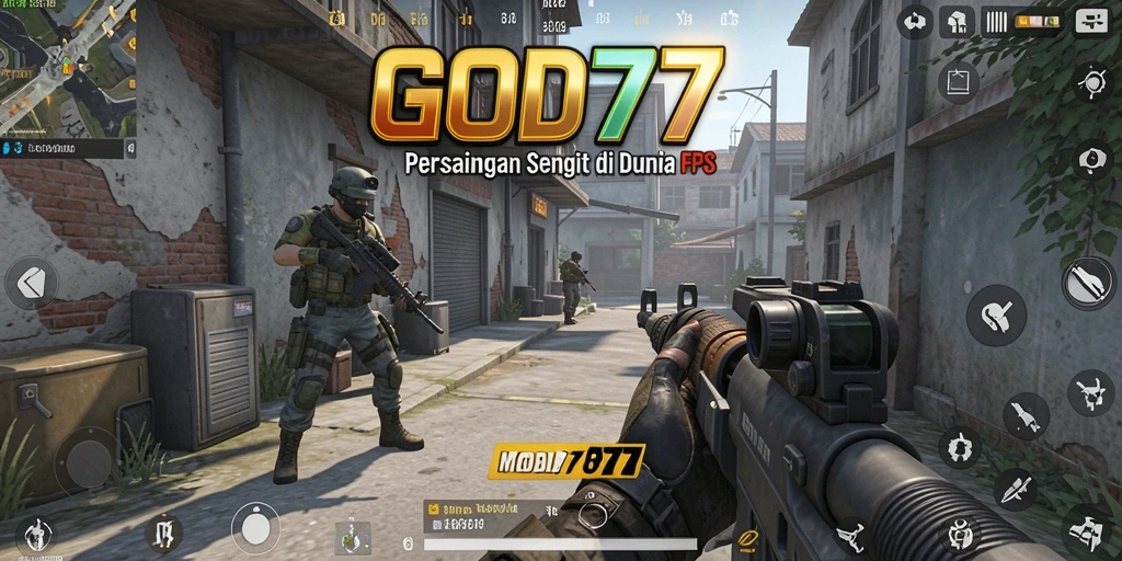 Screenshot utama GOD77 menampilkan aksi menembak yang mendebarkan.