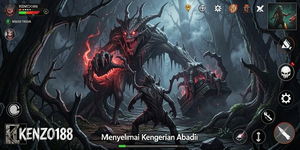 Gameplay menegangkan dari KENZO188 yang penuh kengerian.