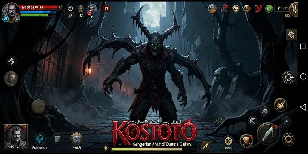 Gameplay KOSTOTO yang menegangkan dan penuh dengan kengerian.