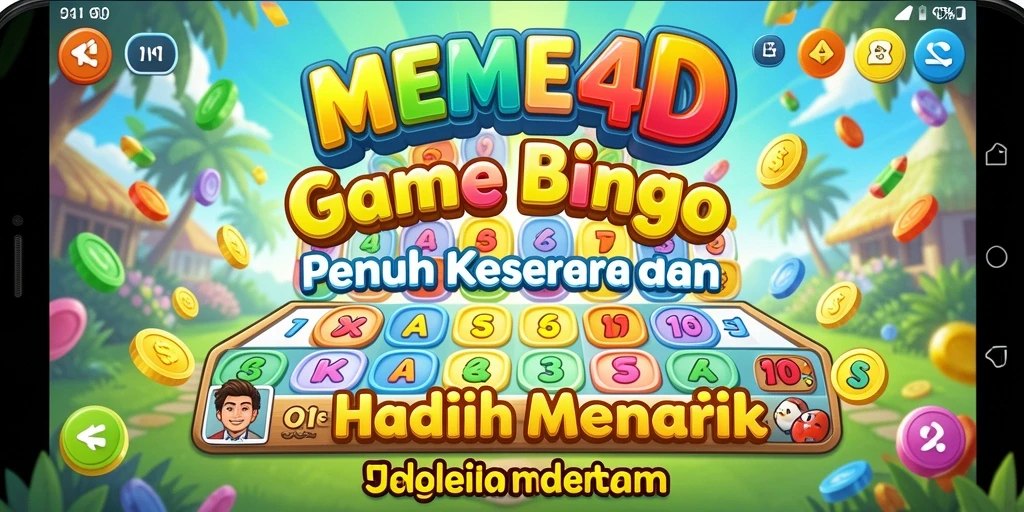 Gameplay seru Bingo di MEME4D dengan banyak hadiah.