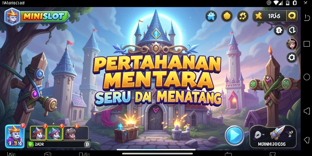 Tampilan gameplay seru dari MINISLOT dalam kategori Tower Defense.