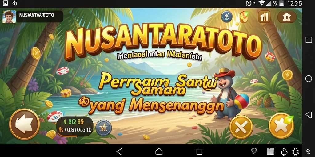 Tampilan gameplay NUSANTARATOTO yang menarik dan penuh warna.
