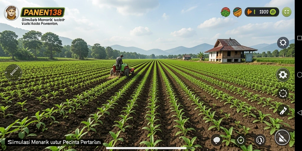 Gameplay menarik dari PANEN138 yang menunjukkan pertanian aktif.