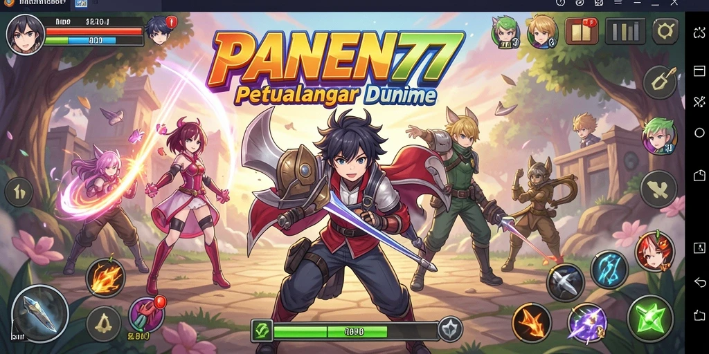 Tangkapan layar yang menampilkan karakter Anime dalam aksi.