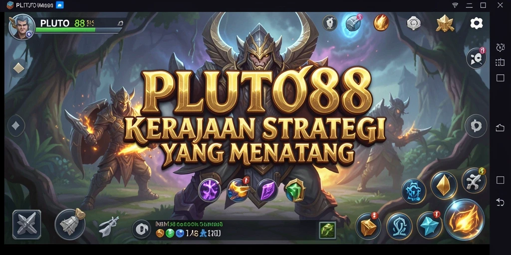 Screenshot menampilkan aksi strategis dalam gameplay PLUTO88.