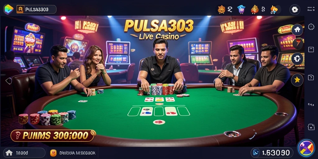 Tampilan gameplay PULSA303 Live Casino yang mengasyikkan.
