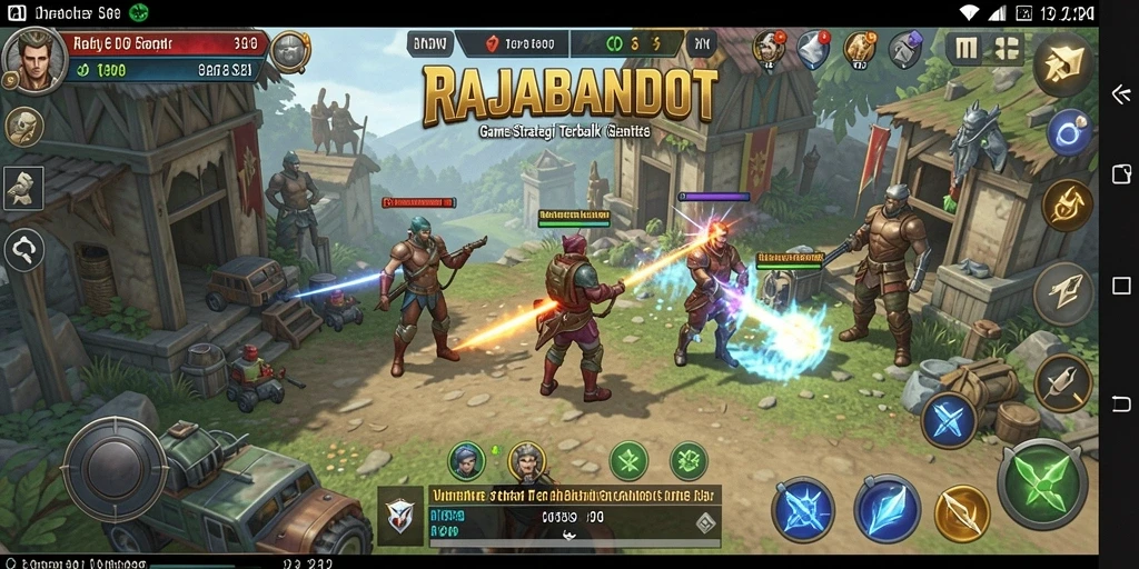 Tampilan menarik dari gameplay strategis RAJABANDOT.