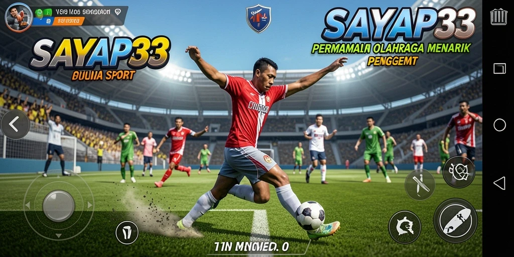 Gameplay SAYAP33 menunjukkan aksi olahraga yang seru dan mendebarkan.