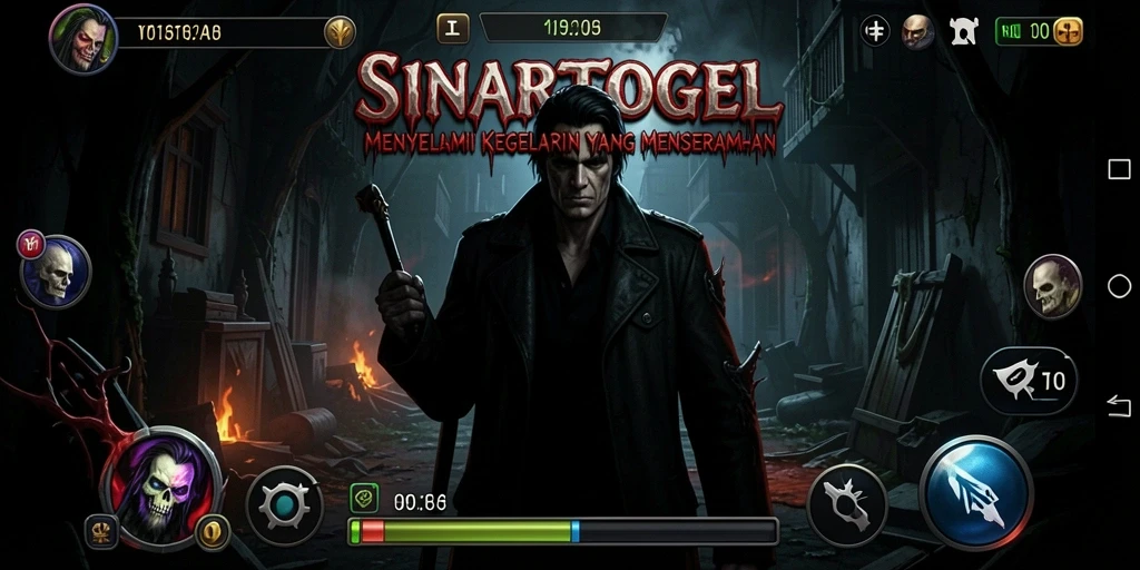 Gameplay menegangkan di dunia horor yang gelap.