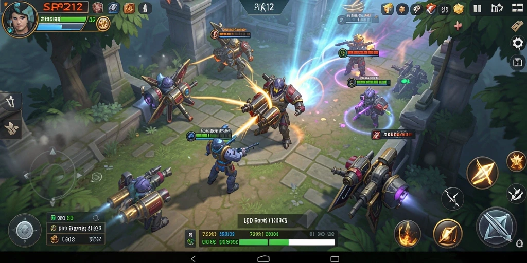 Menampilkan aksi memukau dalam pertempuran game SLG.