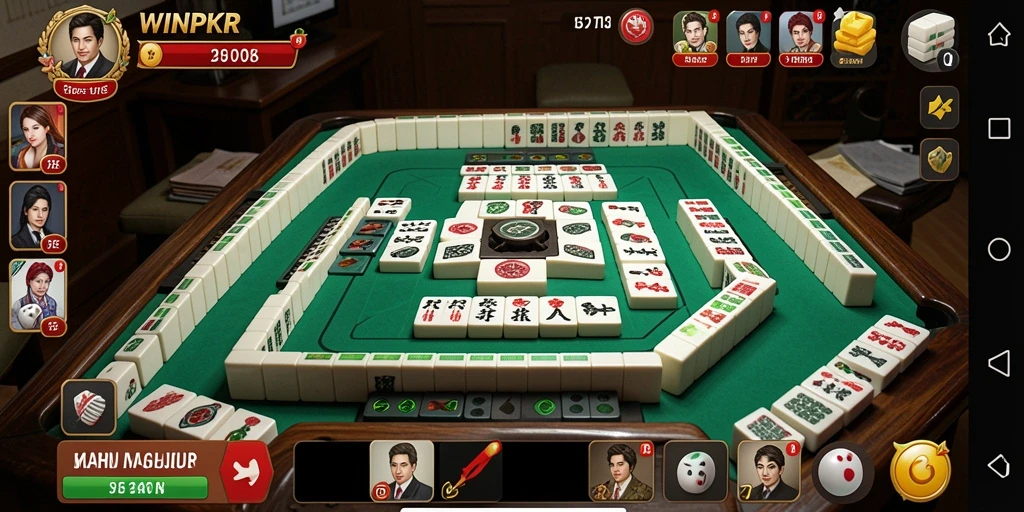 Gameplay Mahjong yang memikat dan seru dalam WINPKR.