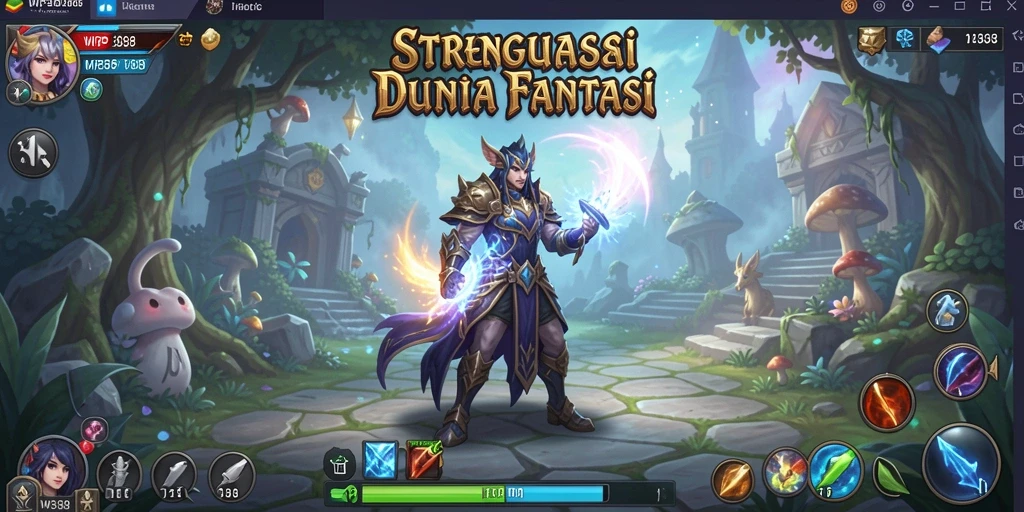 Tangkapan layar WP888 menunjukkan aksi pertempuran strategi yang mendebarkan.