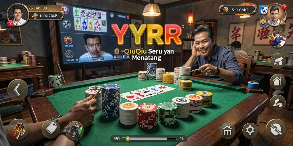 Tampilan gameplay YYRR menunjukkan keseruan permainan QiuQiu.
