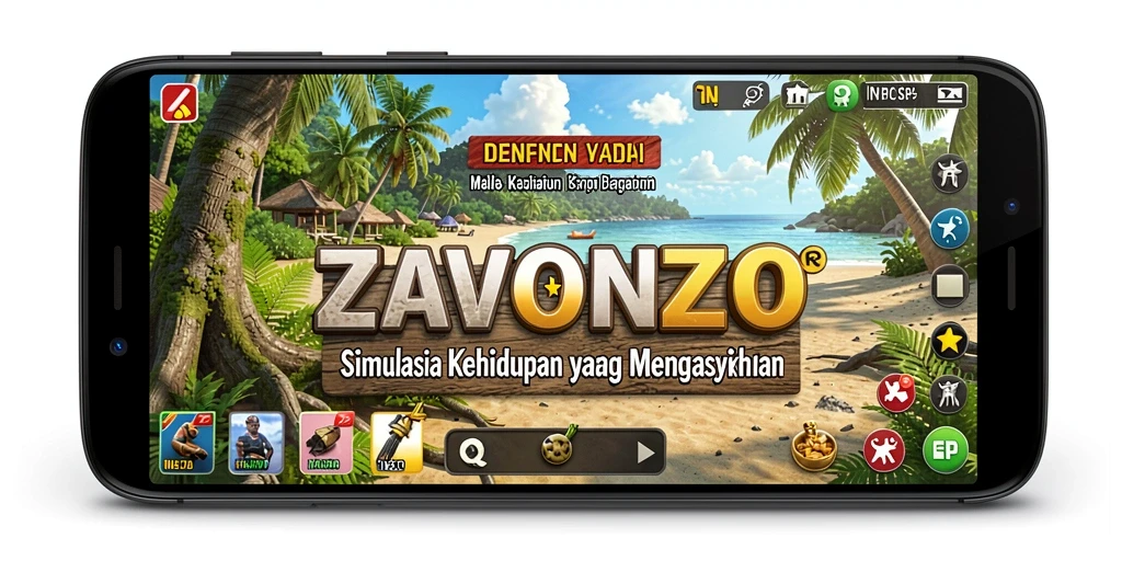 Tampilan gameplay ZAVONZO yang menarik dan interaktif.